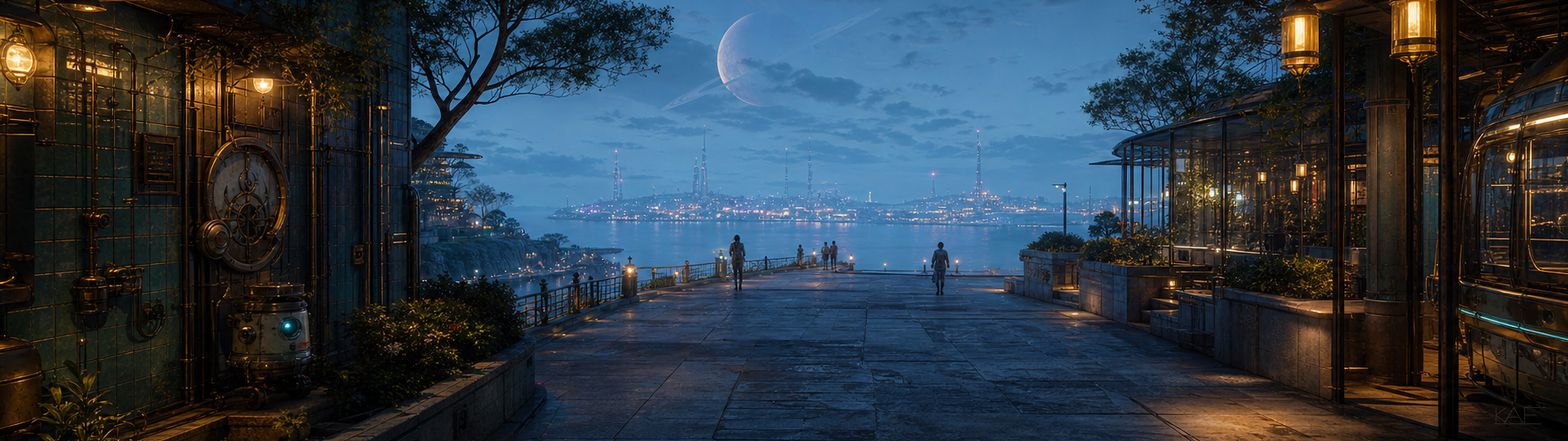 Blue Hour Orbital Promenade
