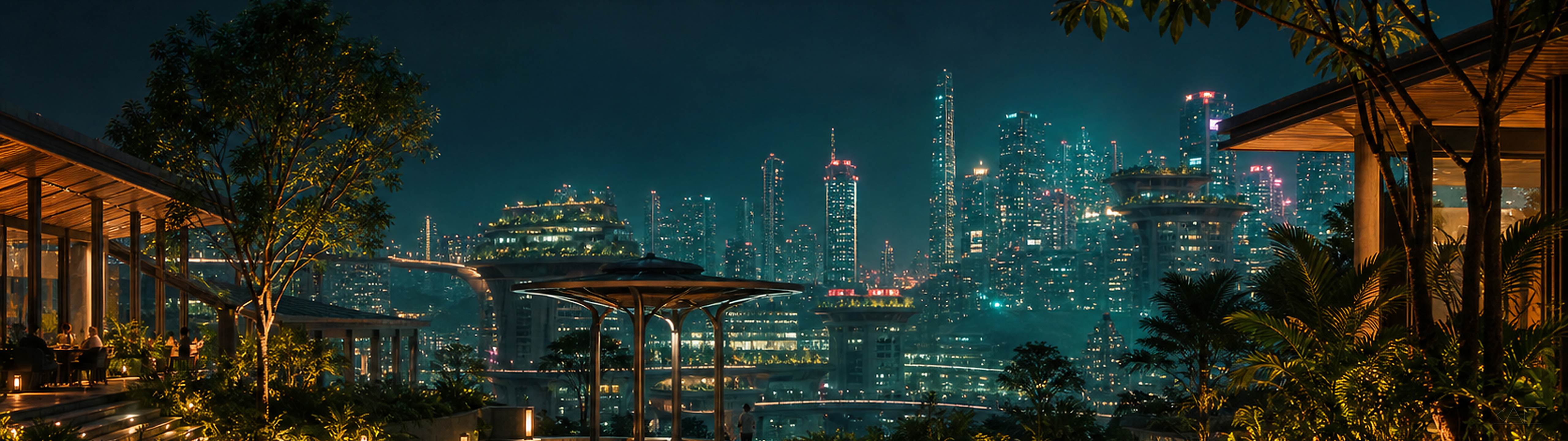Canopy City After Rain